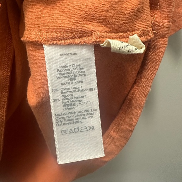 MADEWELL Women's Orange (Re)sourced BioFibre™ Seamed Tee XS. #NB525 $42 - Picture 4 of 5